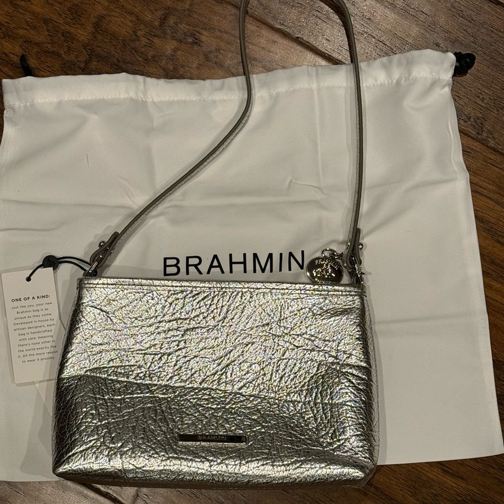 NWT Brahmin Silver Women's Bag